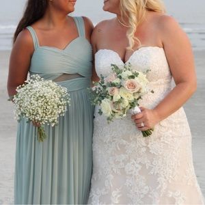 Birdy Grey Elyse Bridesmaid Dress- Sage Green- Medium